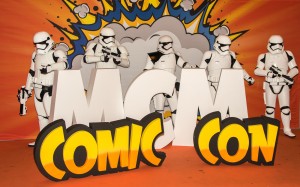 Picture of Stormtroopers behind a Comic Con sign